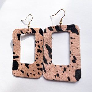 Zora Genuine Leather Earrings
